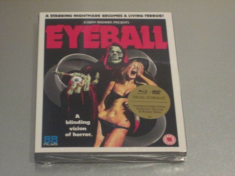 Eyeball Blu-Ray Limited Edition with RARE OOP Slipcover Umberto Lenzi - Region B