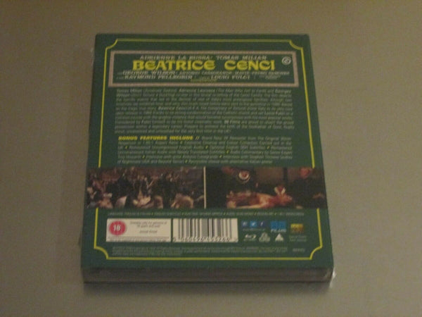 Beatrice Cenci Blu-Ray w Slipcover Tomas Milian La Russa Lucio Fulci Region Free