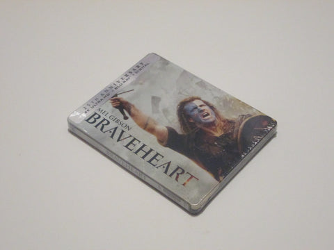 Braveheart 4K UHD Steelbook + Blu-Ray + Digital Mel Gibson Sophie Marceau